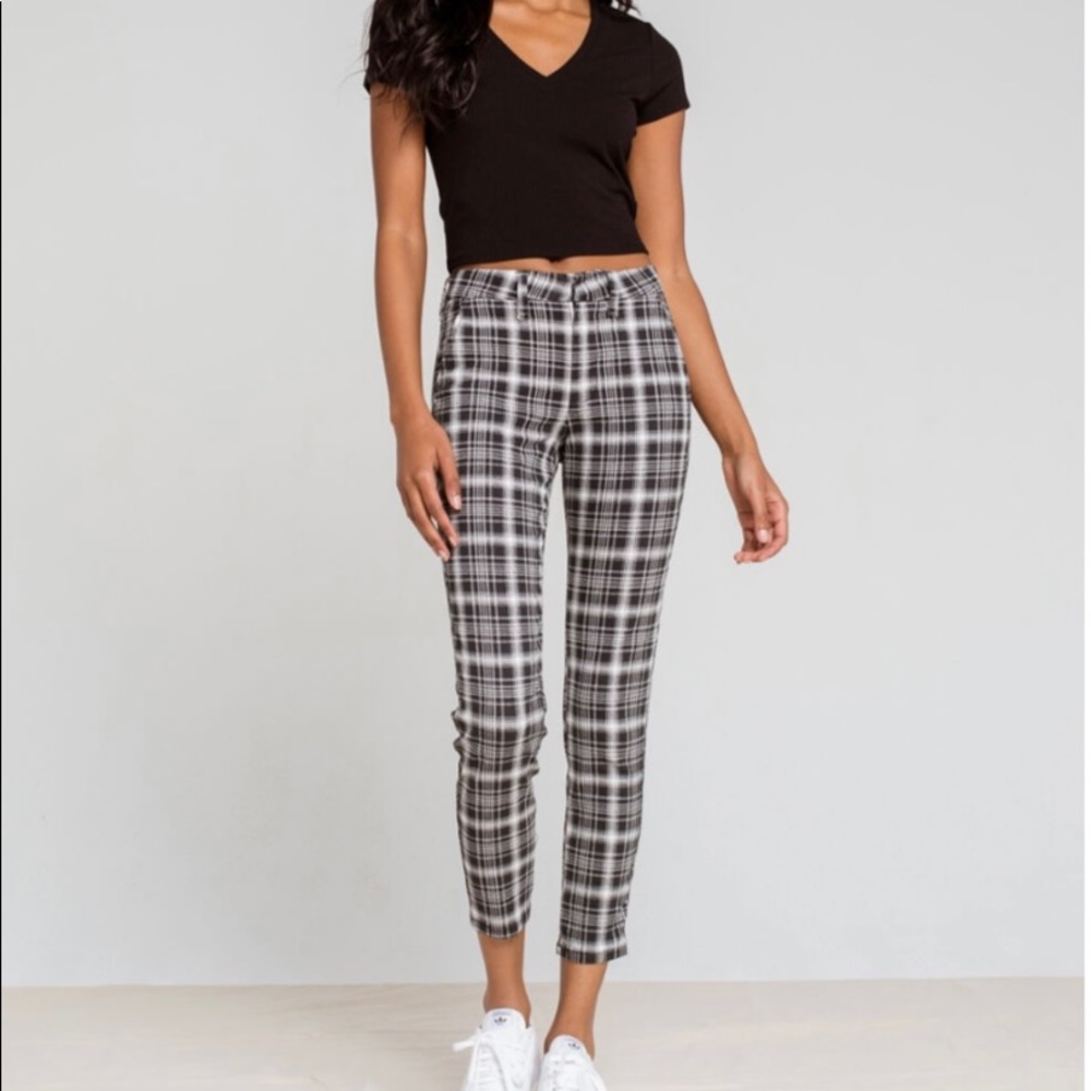 Plaid H&M Twill Pants